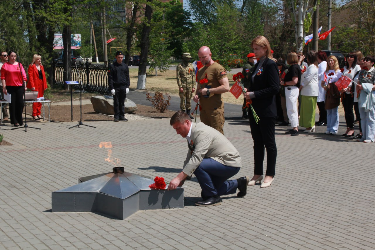 В Акимовском муниципальном округе состоялось торжественное мероприятие, посвященное 80-й годовщине Победы в Великой Отечественной войне..